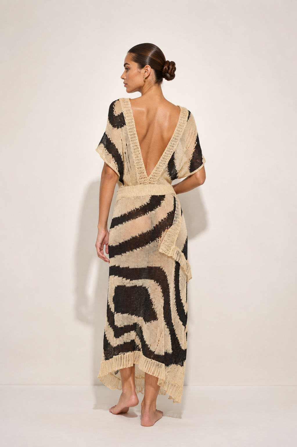 Asymmetrical Linen Knit Dress