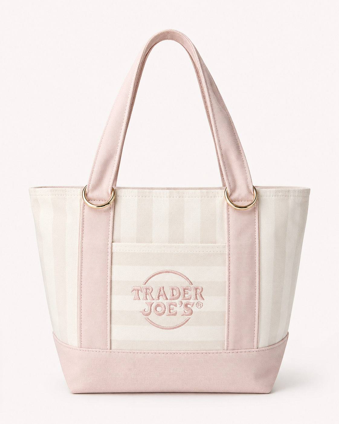 Striped Mini Canvas Tote